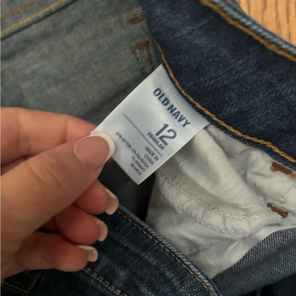 Old Navy Dark Blue Flare Jeans - Picture 4 of 6